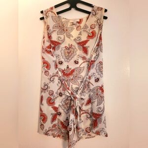 LOFT Floral Paisley Blouse
